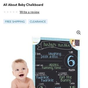 Baby chalkboard